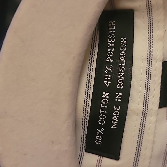 Geoffrey Beene Men's Fitted Stripe Shirt 18" Neck - Picture 7 of 9